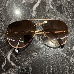Celine Black Gold Sunglasses